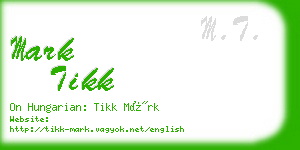 mark tikk business card
